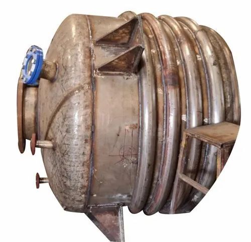 Limpet Coil Vessel Stainless Steel Tank - Capacity: 500 Ltr