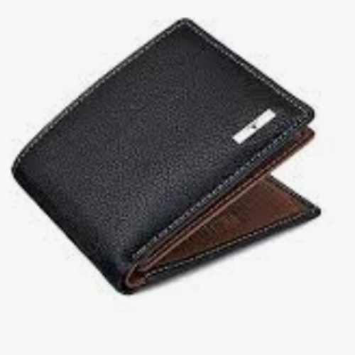 Men Black Leather Wallet