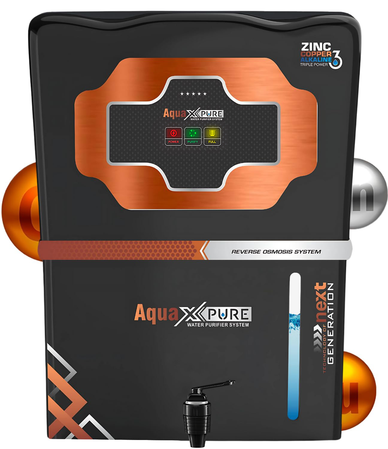 Aqua X Pure Black Water Purifier - Application: Designed For Residential Home