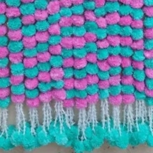Artificial marigold flower string