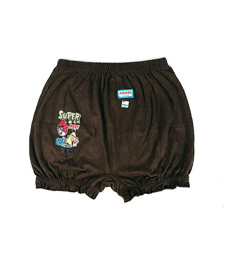 Brown Cotton Baby Bloomer