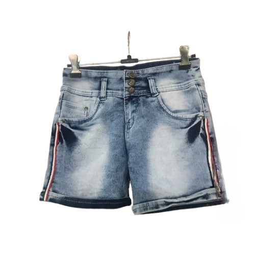 Ladies Blue Causal Wear Denim Shorts