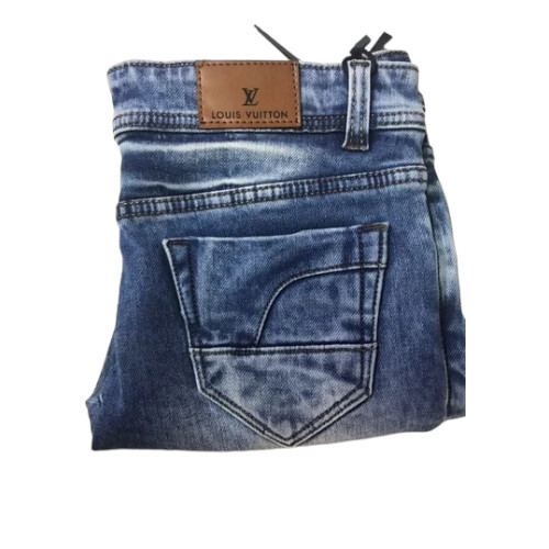 Ladies Stackable Faded Denim Jeans - Color: Blue
