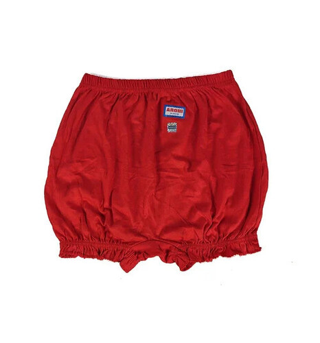 Plain Red Cotton Baby Bloomer
