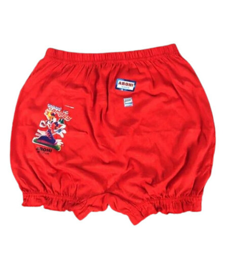 Red Cotton Baby Bloomer