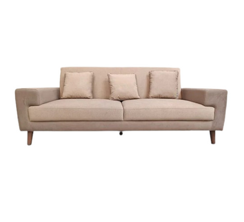 Three Seater Beige Living Room Sofa