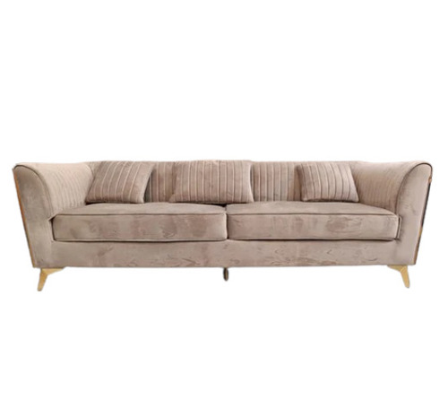 Three Seater Taupe Grey Living Room Sofa