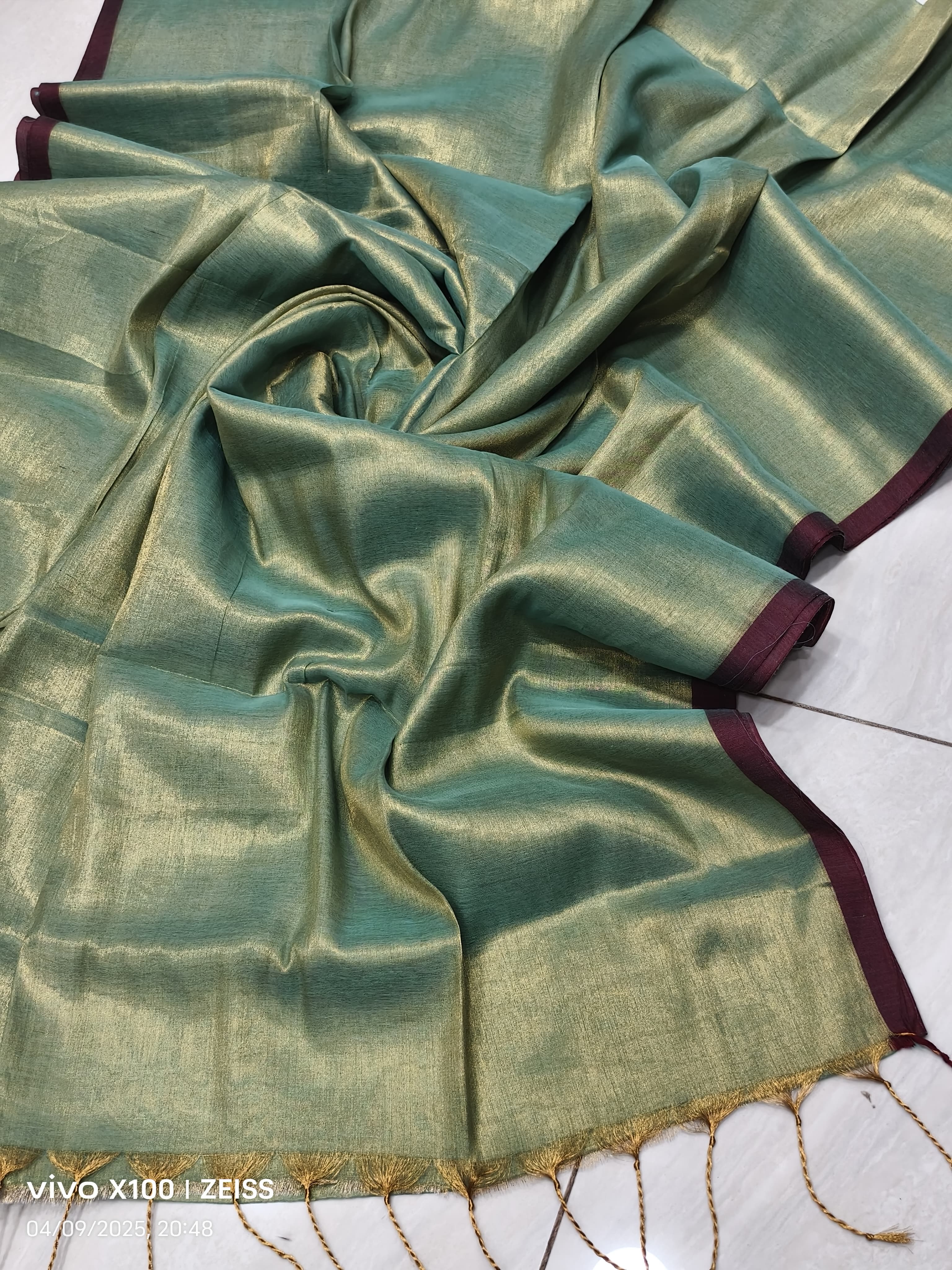 Tissue Cotton Saree