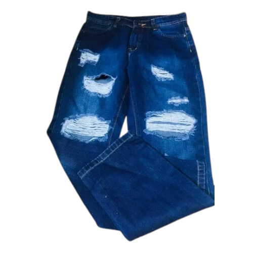 Women Blue Ripped Jeans