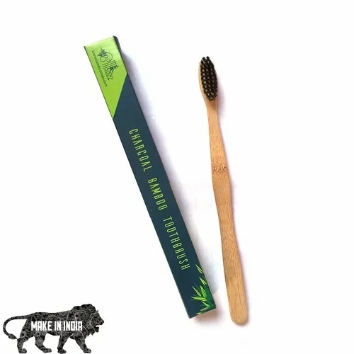Bamboo Toothbrush Charcoal Infused Bristle