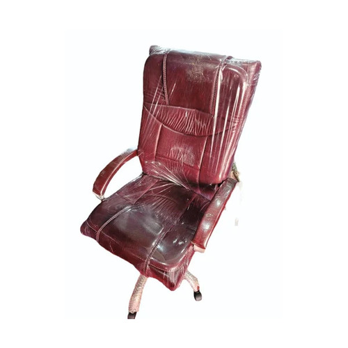Maroon Leather Office Chair