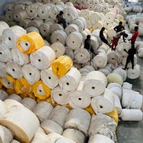 Pp woven fabric roll