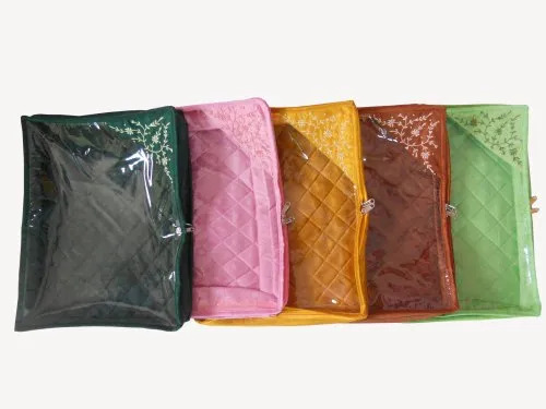 Silk Saree Covers Embroidery