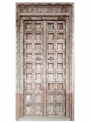 Antique Teak Wooden Door