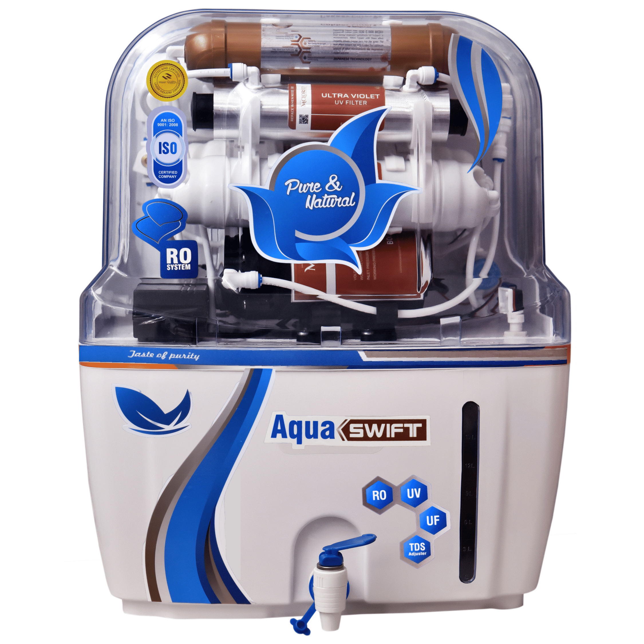 Aqua Swift Water Purifier 12 L - Application: Designed For Residential Home