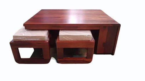 Wood Square Wooden Centre Table