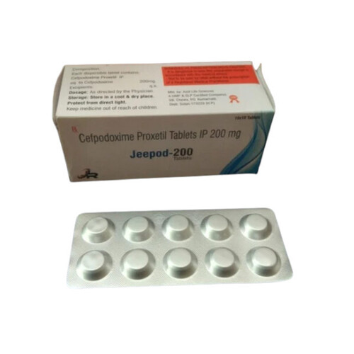 200mg Cefpodoxime Proxetil Tablet IP