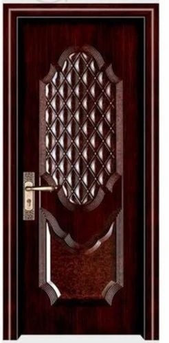 3 Feet Room Wooden Finish Mild Steel Door