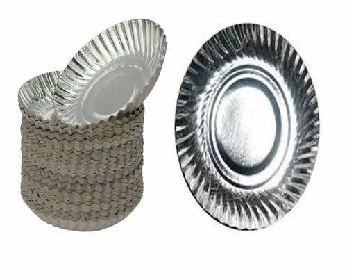 8 Inch Disposable Silver Paper Plate