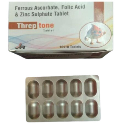 Ferrous Ascorbate Folic Acid Zinc Sulphate Tablet