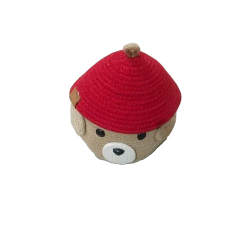Jute Round Teddy Basket