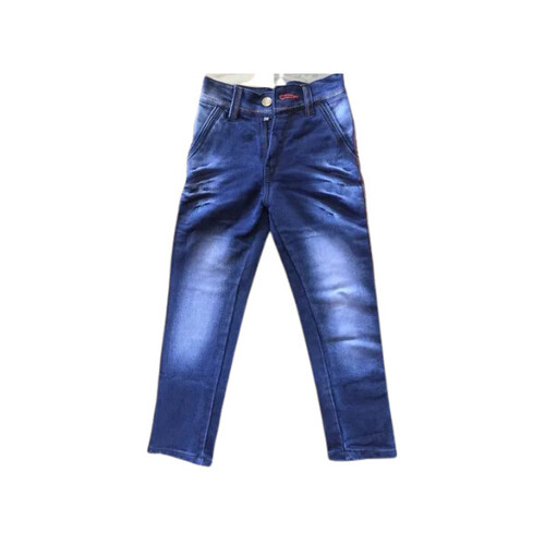 Kids Knitted Damaged Jeans