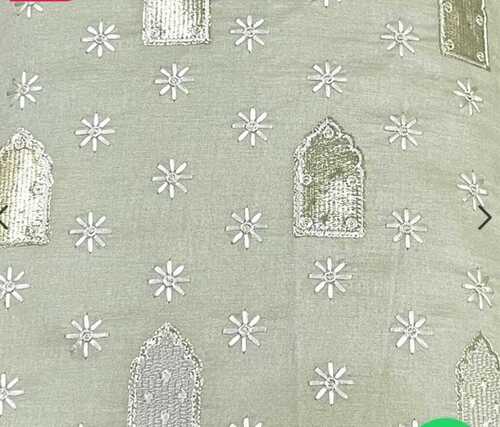 Silk And Chikan Fabric - Application: .