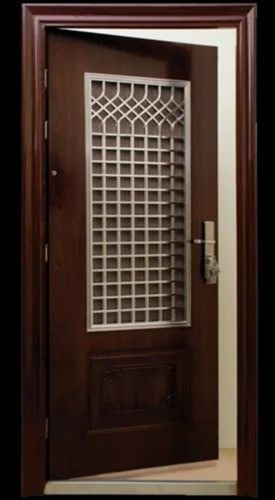 Wooden Finish Mild Steel Single Door