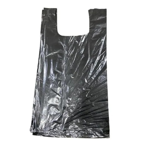 Black Ld Plastic Carry Bags - Coating Type: All