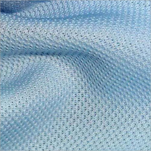 Blue Pique Fabric - Attributes: Bleached