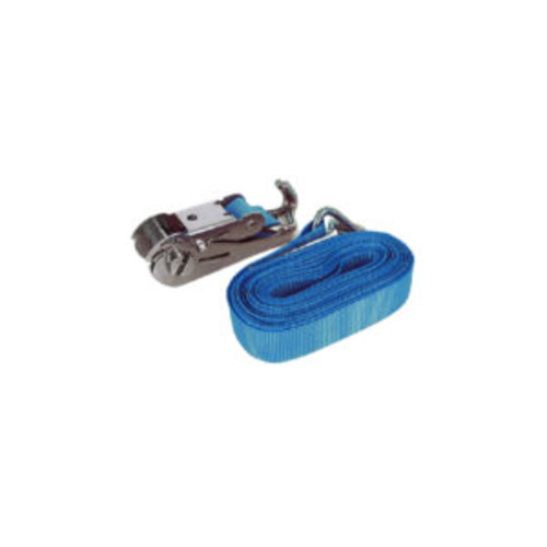 1 x 25 Inch Tie Down Stainless Steel Ratchet Straps Operated with J Hook