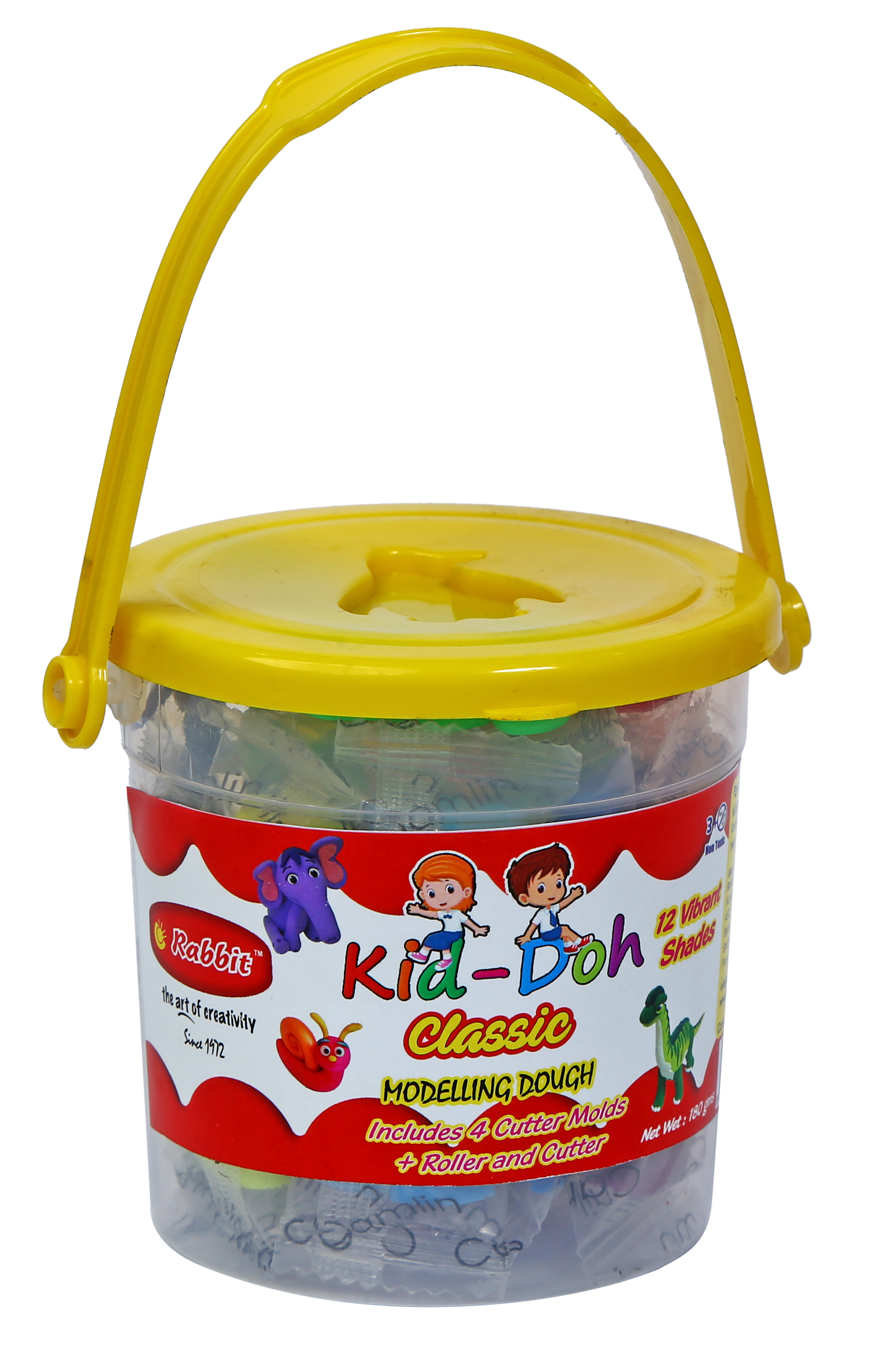 180gm Kid-Doh 15gm X 12 Dough Bucket