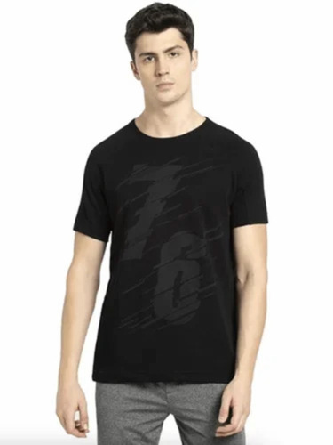 Black Men Printed T Shirt