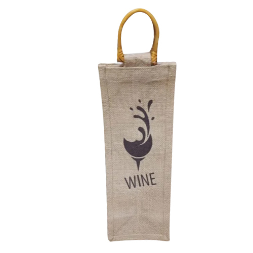 Jute Bottle Bag - Color: Red