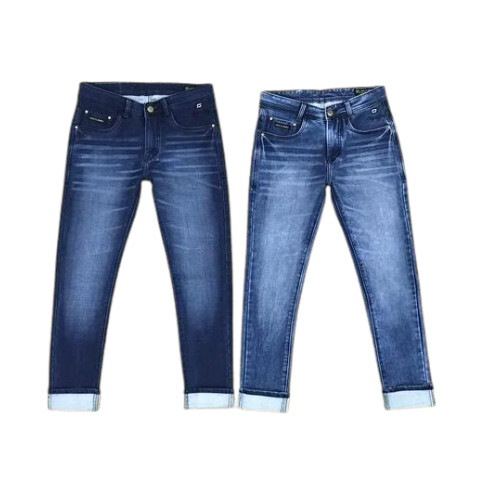 Mens Jeans - Denim, Waist 28 to 32, Blue | Comfortable, No Fade, Regular Fit