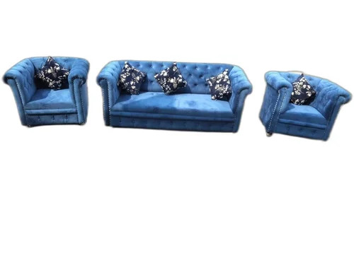 Plain Sofa Set - Color: Blue