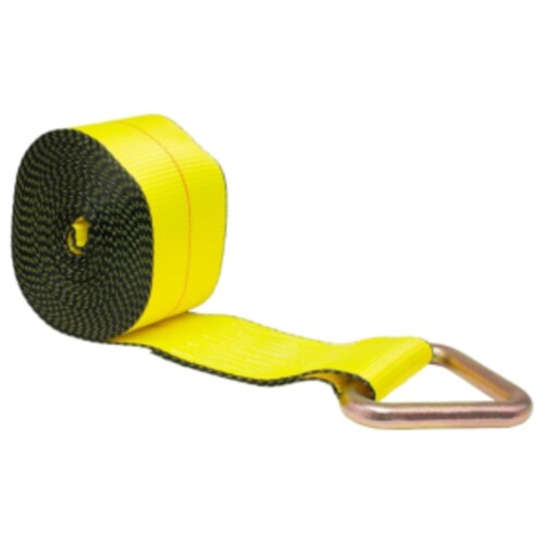 Winch Straps Operated With D-Ring