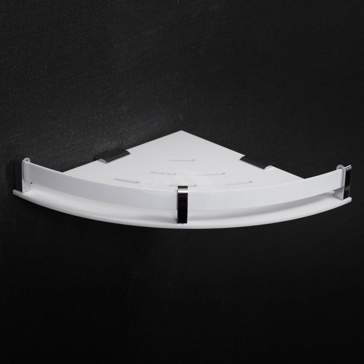 Acrylic Corner Shelf 12 X 12 Inch - White, 12 x 12 Inch | Space-Saving Design, Durable Water-Resistant Material, Easy to Install, Versatile Storage