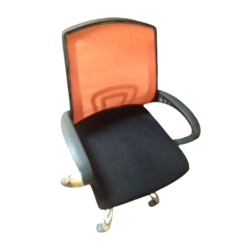 Black And Orange Mesh Net Office Chair