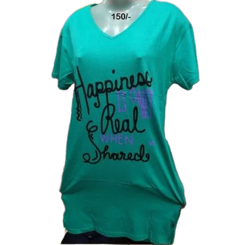 Ladies V Neck Rayon Top - Feature: No Fade