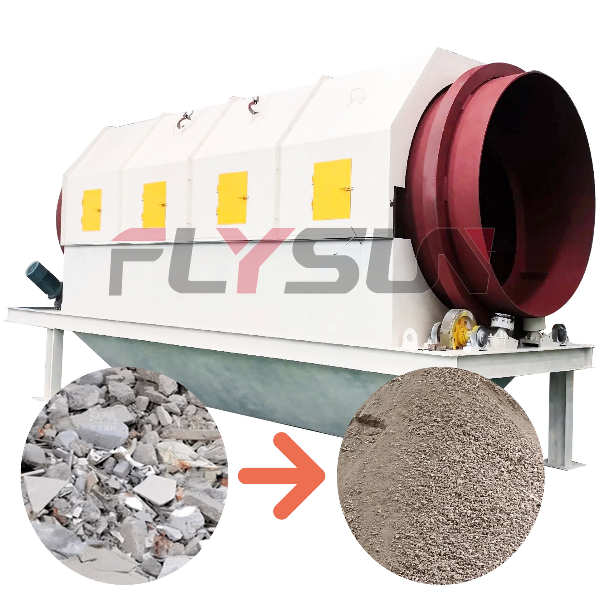 Waste Recycling Production Line Construction Waste Sorting Equipment Garbage Screening and Processing Machinery