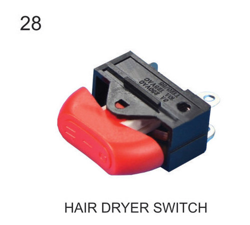 XW-603 6A 250V Ac 3pin Spco Red Color Plastic Rocker Switch