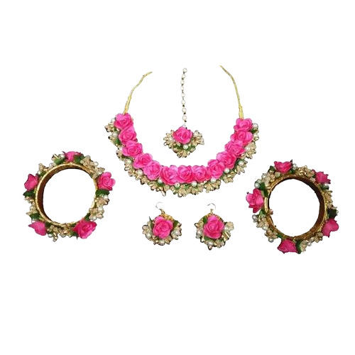 Designer Flower Jewellery Set