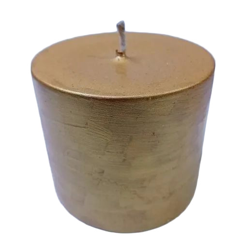 Golden Pillar Candle