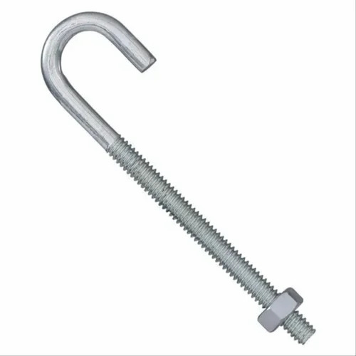 Mild Steel J Shape Foundation Bolt