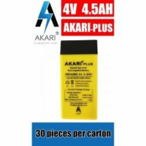 Sealed Akari Battery 4v 4.5ah