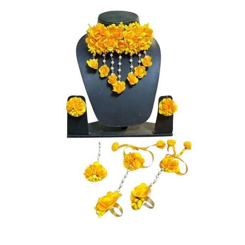 Yellow Fancy Flower Jewellery