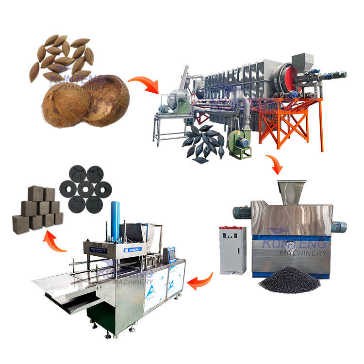 Fruit Wood Charcoal Briquetting Machine - Briquette Size: Customized