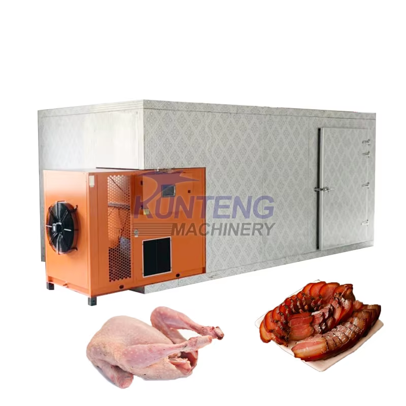 Large Meat Product Dryer Air Source Heat Pump Food Dryer Chicken Duck Sausage Meat Drying Production Line - Color: Customizable