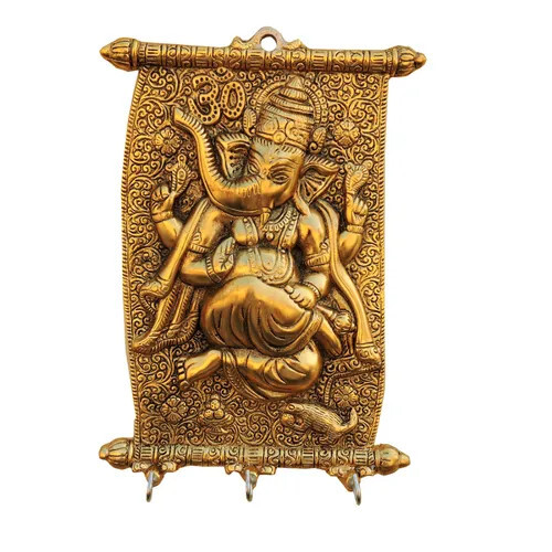 Brass Ganesha Wall Hanging